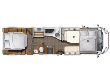Půdorys - Integra 890 QB