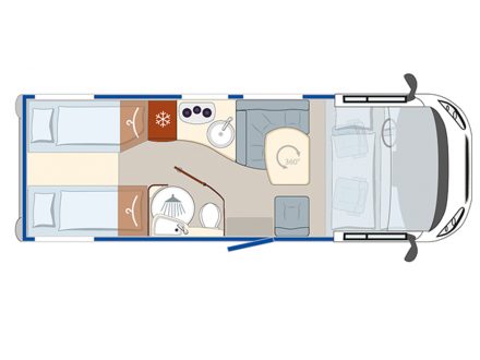 Půdorys - Profila RS 695 EB