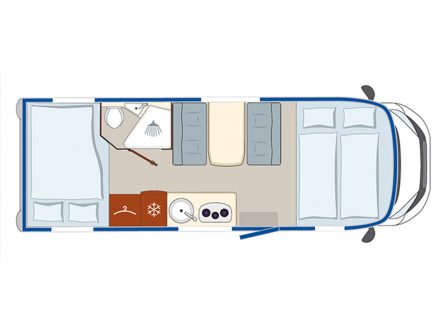 Půdorys - Activa One 690 HB (130HP)
