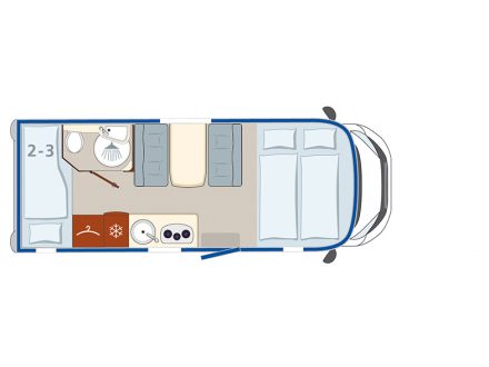Půdorys - Activa One 650 VB
